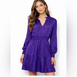 Lucky Brand Purple Satin Dress